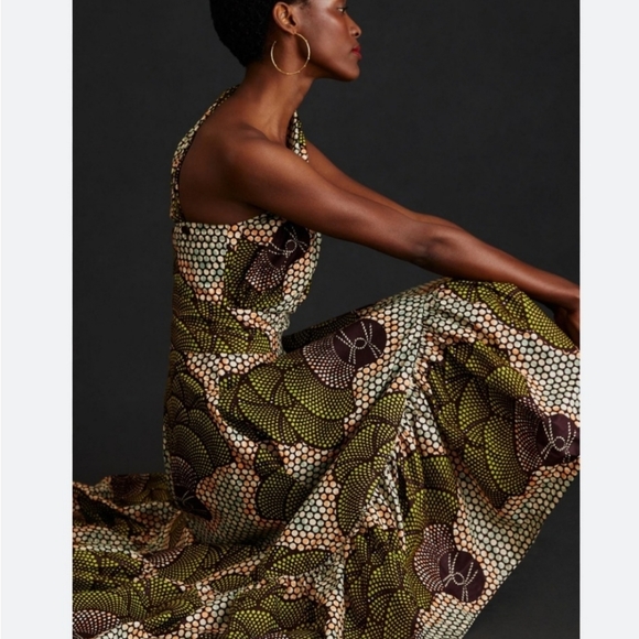 Anthropologie Sika Beeko One Shoulder Maxi Dress - Picture 2 of 8